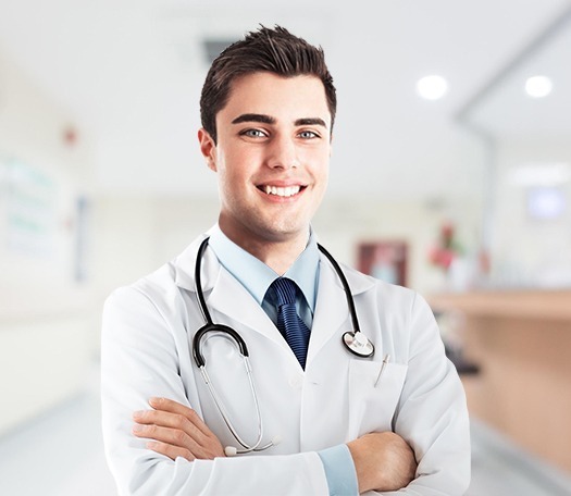 smiling male doctor