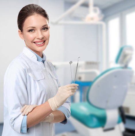 female dentist